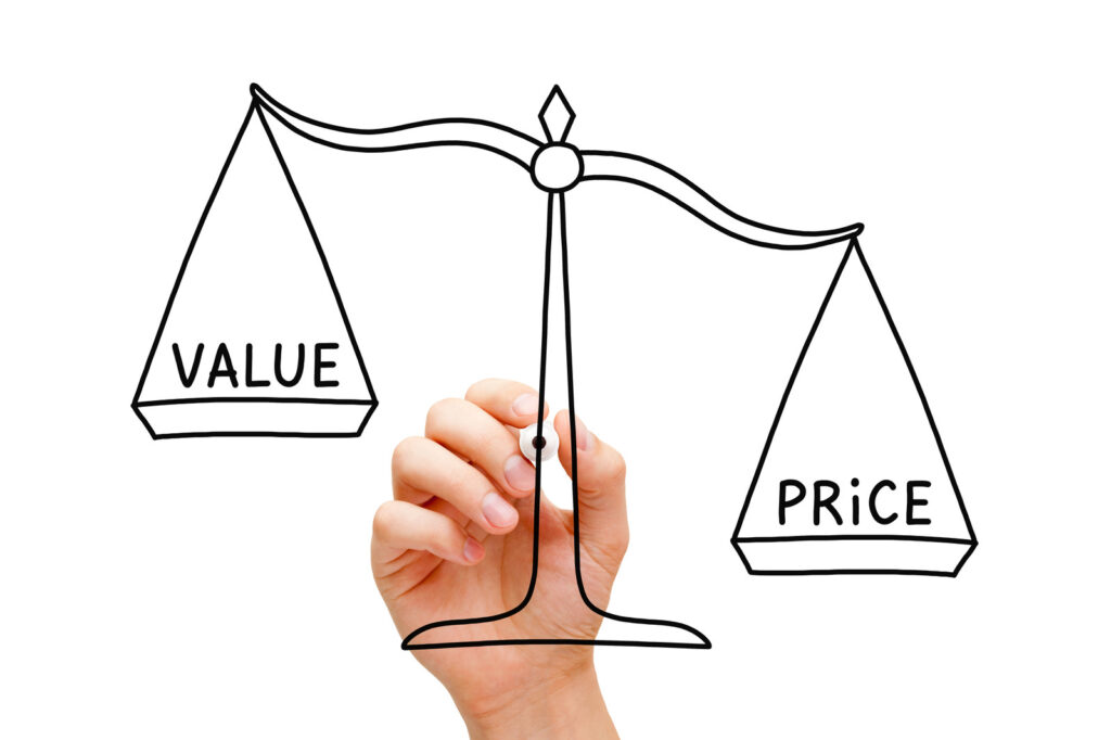 Value vs price in appraisals